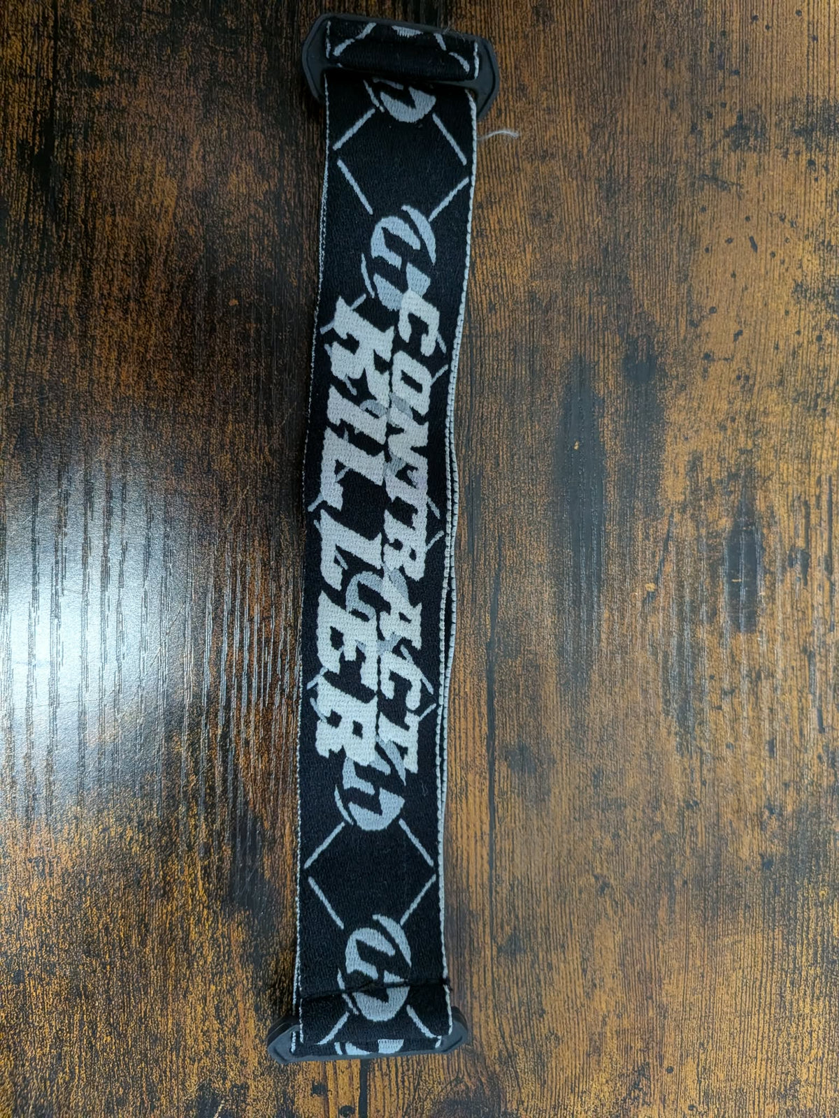 CONTRACT KILLER MASK STRAP- BLACK W/ WHITE